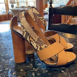 Gucci shoes, python detailed ankle straps. Size 37. Worn once.